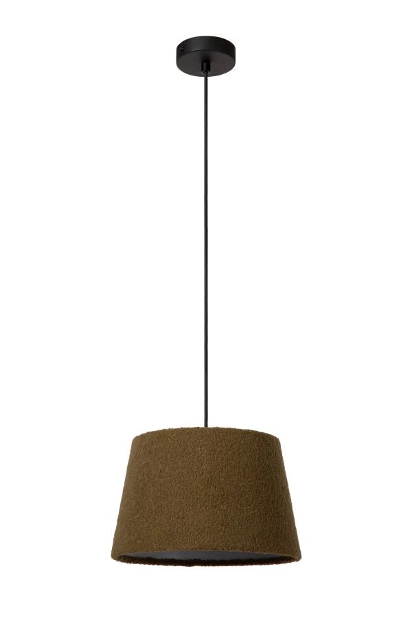 Lucide WOOLLY - Pendant light - Ø 28 cm - 1xE27 - Green - off